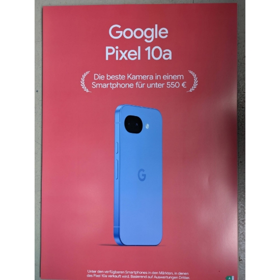 Bild von Poster A1 Google Pixel 10a Die beste Kamera in einem Smartpone für unter 550€""
