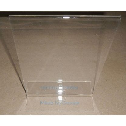 Bild von Acryl T-Aufsteller DIN A5 Made by Google