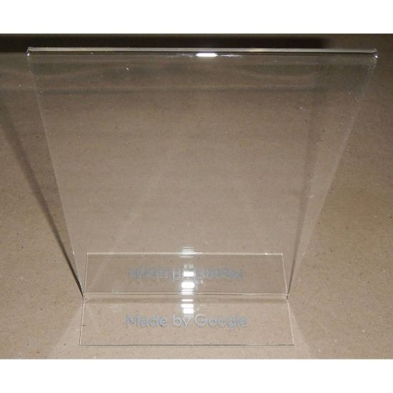 Bild von Acryl T-Aufsteller DIN A5 Made by Google