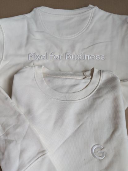 Bild von Google Pixel Sweatshirt-Hoodie  "Pixel for Business" natur, Gr. S