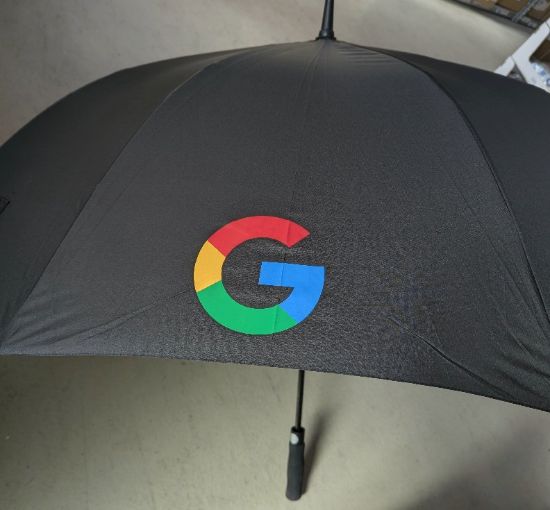 Bild von Stockschirm, G- Logo, schwarz